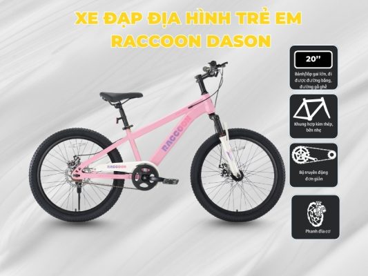 Mẫu xe đạp địa hình trẻ em Raccoon