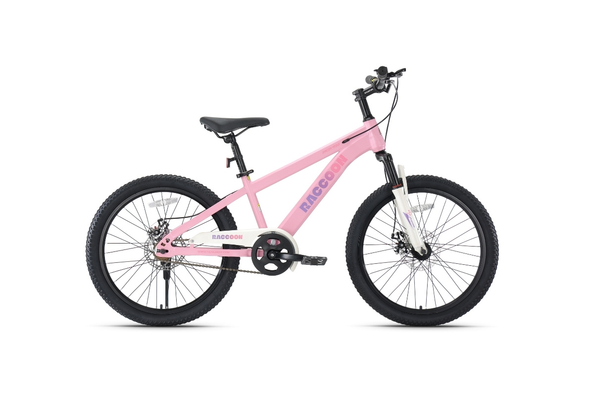 Xe Đạp Địa Hình Trẻ Em Raccoon Dason 22 Inch Màu Hồng