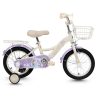 Xe Đạp Trẻ Em Qitong Anna 14 Inch Màu Kem Tím Xe Đạp Trẻ Em Qitong Anna 14 Inch Màu Kem Tím