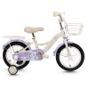 Xe Đạp Trẻ Em Qitong Anna 18 Inch Màu Kem Tím Xe Đạp Trẻ Em Qitong Anna 18 Inch Màu Kem Tím