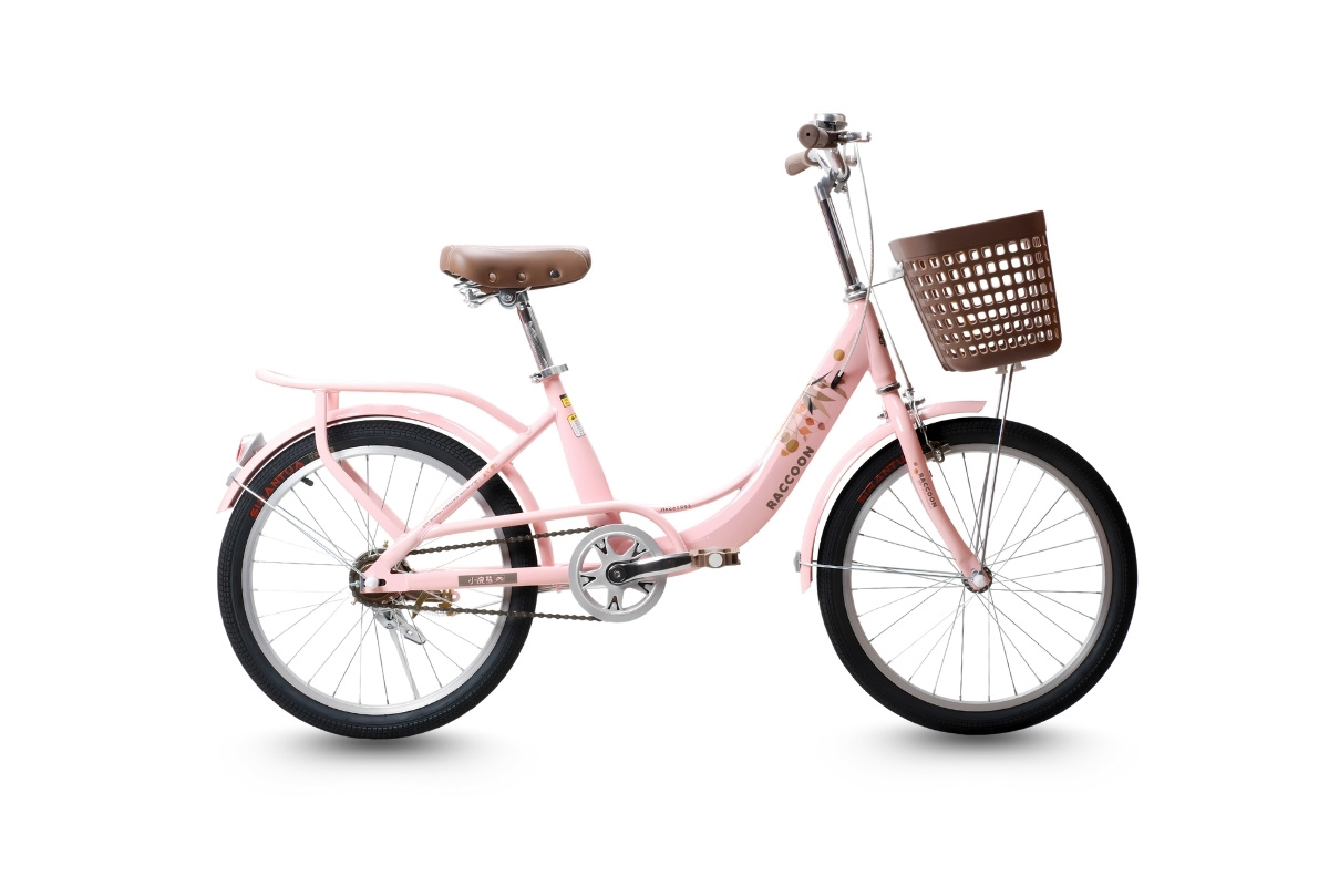 Xe Đạp Trẻ Em Raccoon Rina 22 Inch Màu Hồng Xe Đạp Trẻ Em Raccoon Rina 22 Inch Màu Hồng