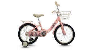 Xe Đạp Trẻ Em Raccoon Tina 18 Inch Màu Hồng