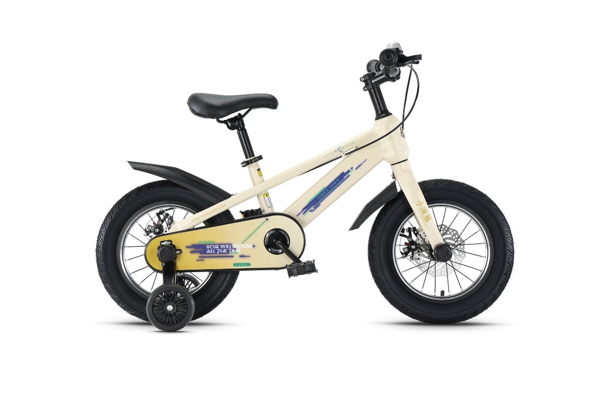 Xe Đạp Trẻ Em Raccoon Tyson 14 Inch Màu Trắng