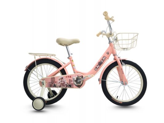 Xe đạp bé gái Raccoon Tina 18 inch nổi bật với họa tiết công chúa